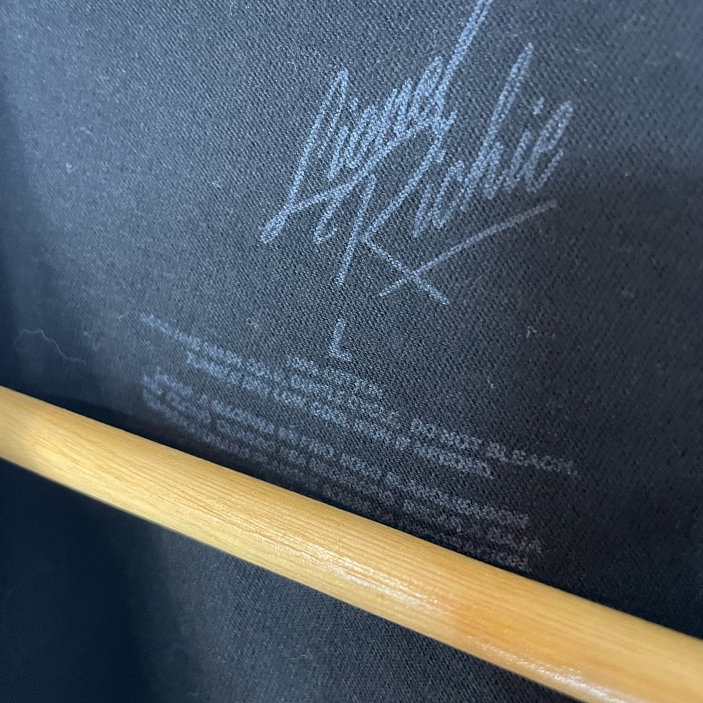 Lionel Richie black Graphic short sleeve T-Shirt large  042T - Picture 3 of 3